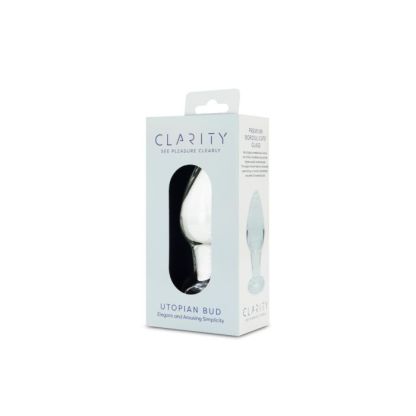 Clarity Glass Butt Plug - Utopian Bud