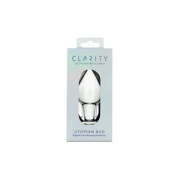 Clarity Glass Butt Plug - Utopian Bud