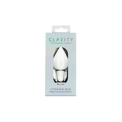Clarity Glass Butt Plug - Utopian Bud