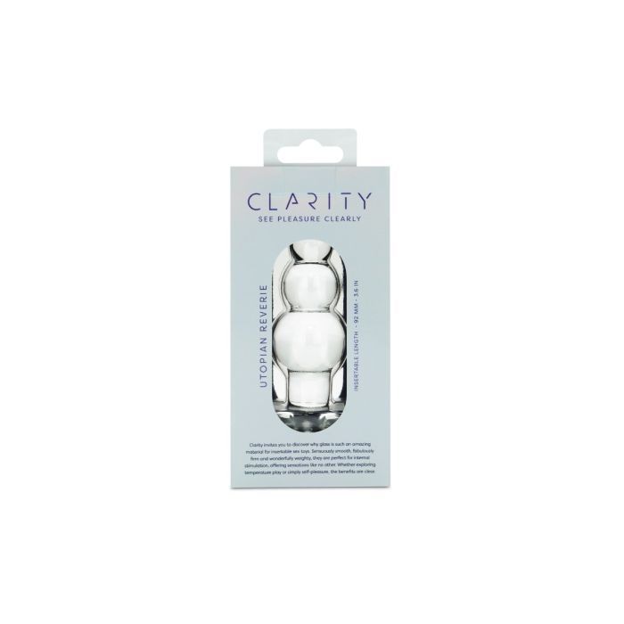 Clarity Glass Butt Plug - Utopian Reverie
