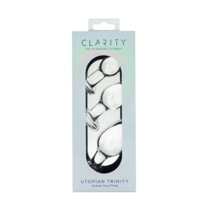 Clarity Glass Butt Plug - Utopian Trinity (3pk)