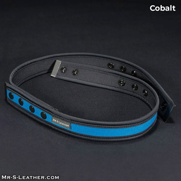 Mr. S Leather Neo Chastity Waist Strap | Cobalt