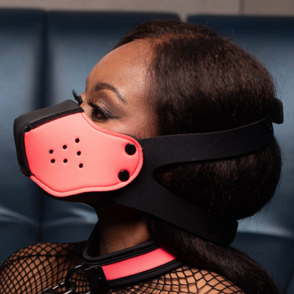 Mr S Leather NEOPRENE Puppy K9 Muzzle | Pink