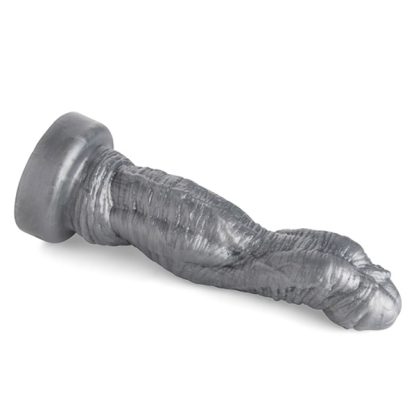 Mr Hankeys' HORNY RHINO Dildo: Large | Gun Metal