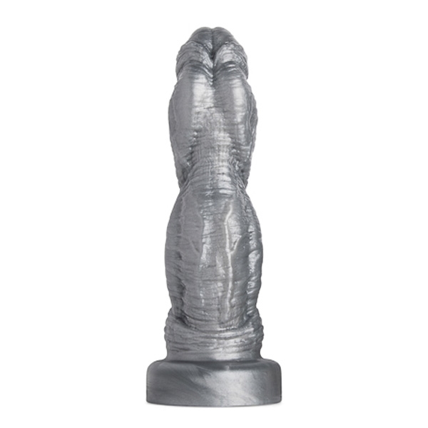 Mr Hankeys' HORNY RHINO Dildo: Large | Gun Metal