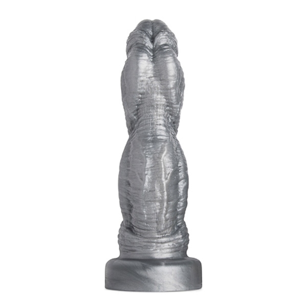 Mr Hankeys' HORNY RHINO Dildo: Large | Gun Metal