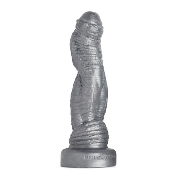 Mr Hankeys' HORNY RHINO Dildo: Large | Gun Metal