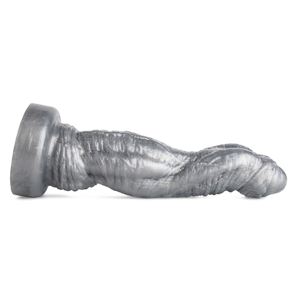 Mr Hankeys' HORNY RHINO Dildo: Large | Gun Metal