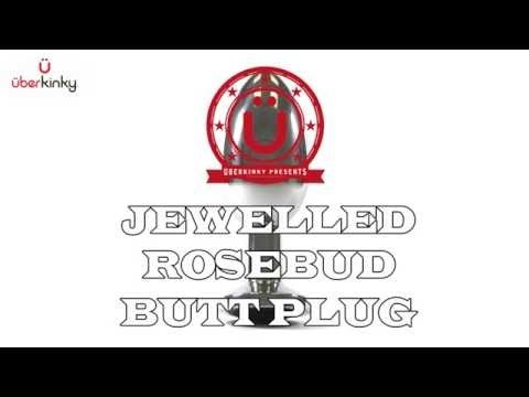 Uberkinky Jewelled Rosebud Butt Plug 3.35 Inches | UberKinky