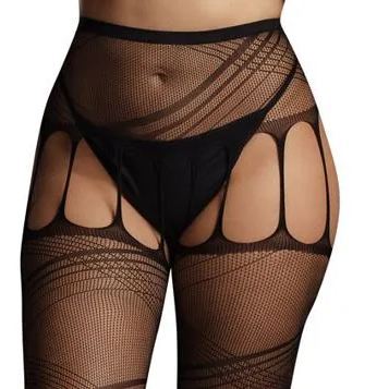 Le Desir Crotchless Cut-Out Pantyhose | UberKinky