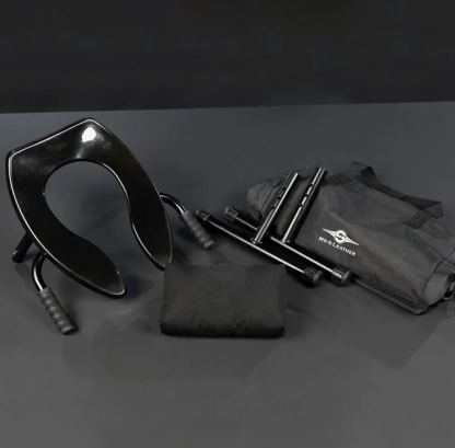 Mr. S Leather Adjustable Rim & Queening Seat With Hand Grips