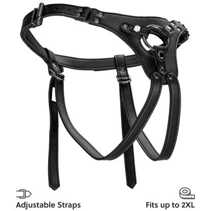 STRAP ON HARNESS ñ PU LEATHER