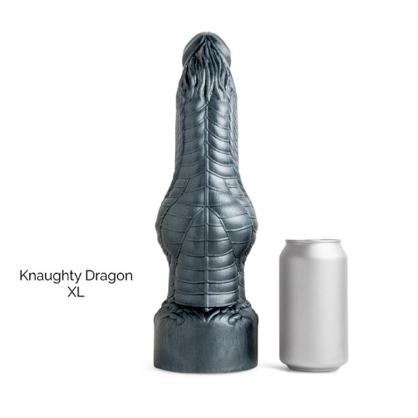 Mr Hankey's KNAUGHTY DRAGON Dildo: Brown XL | 11 Inches