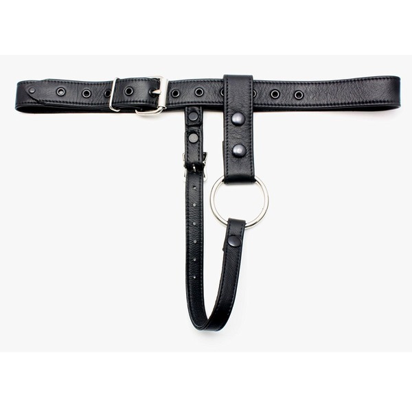 Mr S Leather Butt Plug Harness - Garment - Black - L/XL