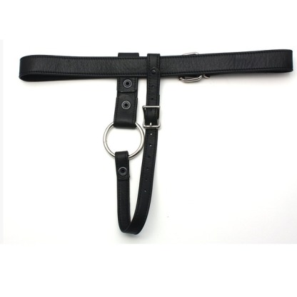 Mr S Leather Butt Plug Harness - Garment - Black - L/XL