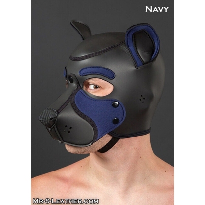 Mr S Leather NEOPRENE Puppy Hood - Black/Navy