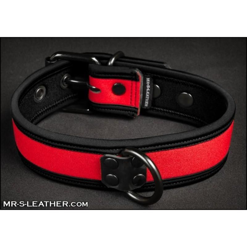 Mr S Leather NEO Puppy Collar: Small to Large | Red
