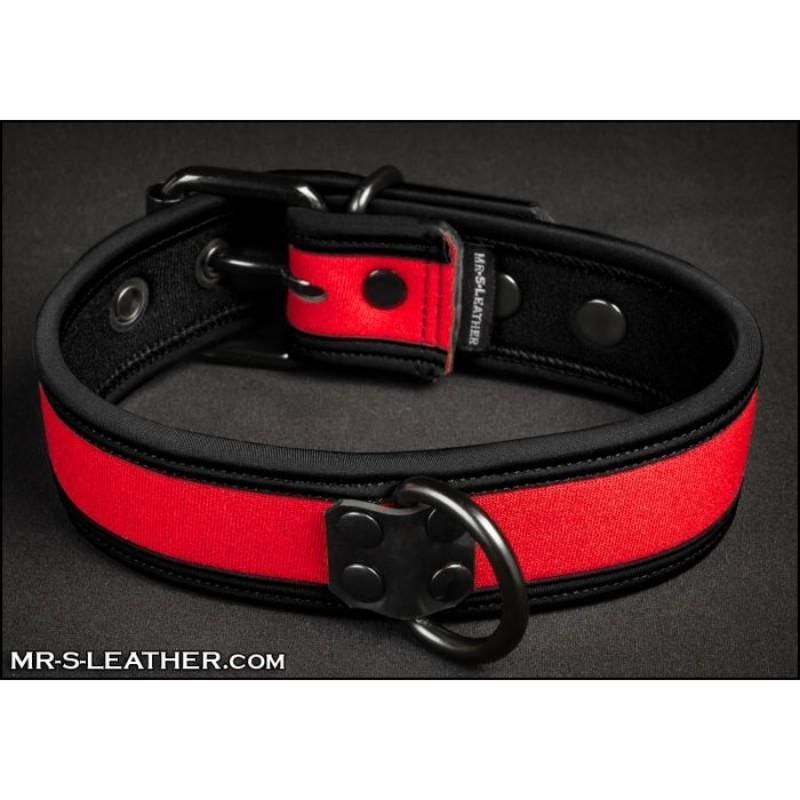 Mr S Leather NEO Puppy Collar: Small to Large | Red
