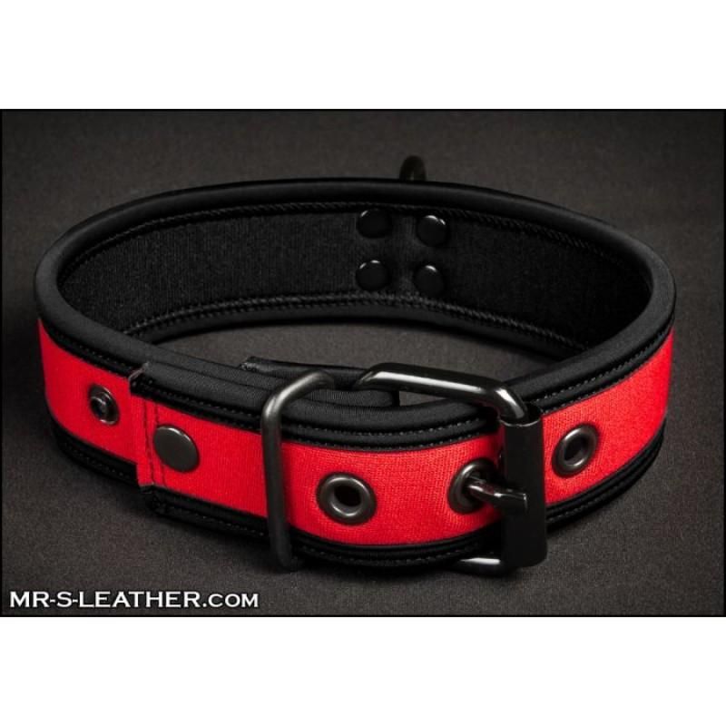 Mr S Leather NEO Puppy Collar: Small to Large | Red