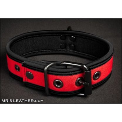 Mr S Leather NEO Puppy Collar: Small to Large | Red