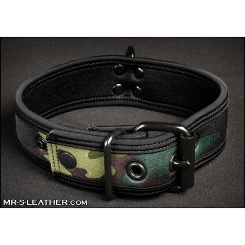 Mr S Leather NEO Puppy Collar: Small to Large | Camouflage