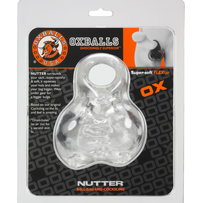 Oxballs NUTTER Sack Gripping Sling - Clear