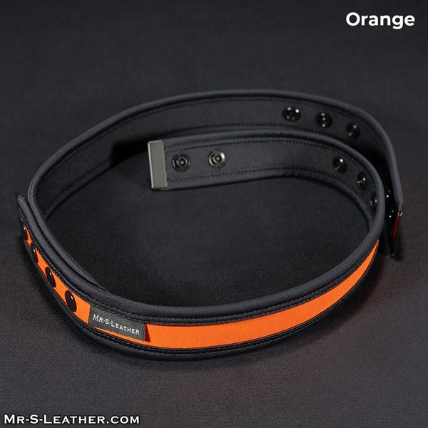 Mr. S Leather Neo Chastity Waist Strap | Orange