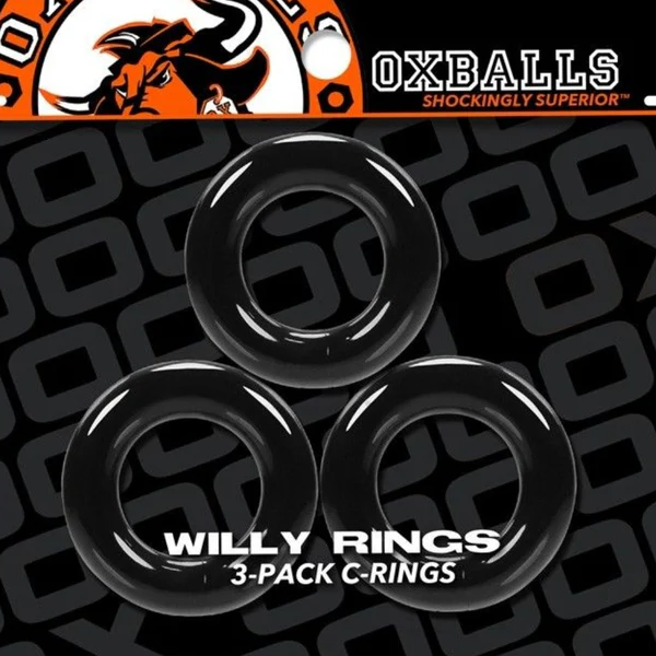Oxballs WILLY RINGS 3-Pack - Black