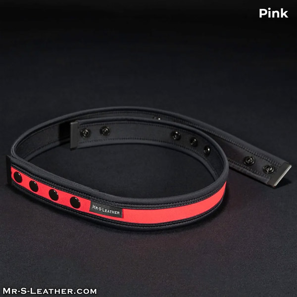 Mr. S Leather Neo Chastity Waist Strap | Pink