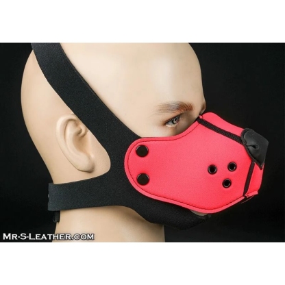 Mr S Leather NEOPRENE Puppy K9 Muzzle | Pink
