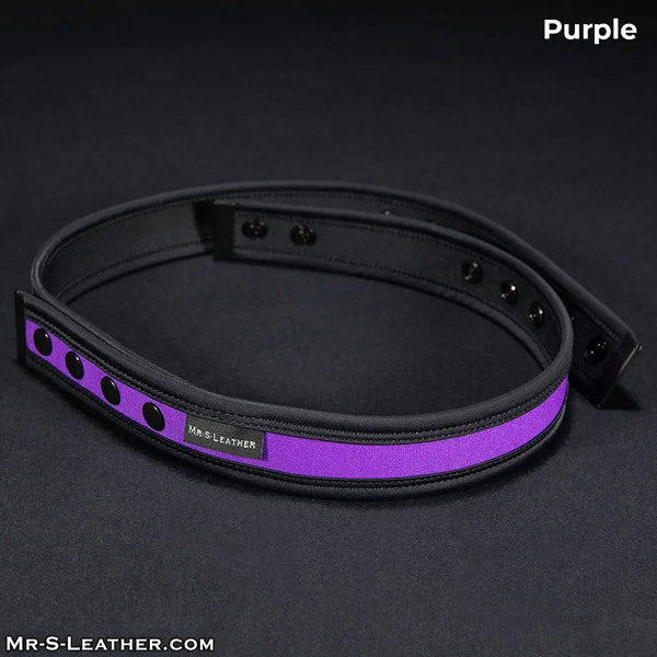 Mr. S Leather Neo Chastity Waist Strap | Purple