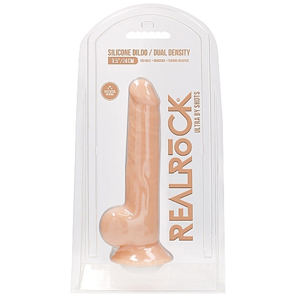 Realistic Dildo With Balls - Cream | 9 Inches