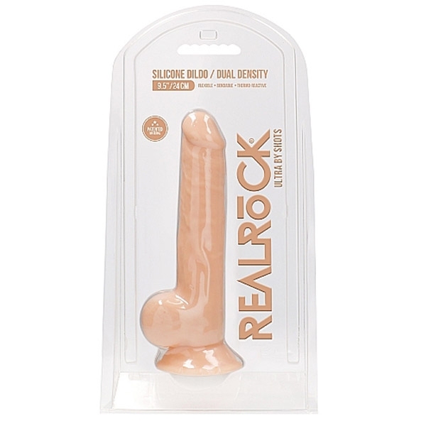 Realistic Dildo With Balls - Cream | 9 Inches