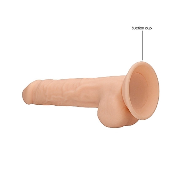 Realistic Dildo With Balls - Cream | 9 Inches
