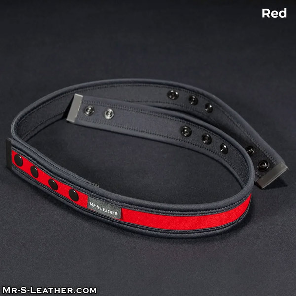 Mr. S Leather Neo Chastity Waist Strap | Red