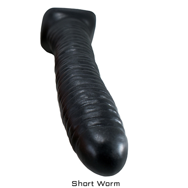 SquarePegToys® Worm - Black Firm - Short