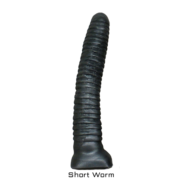SquarePegToys® Worm - Black Firm - Short