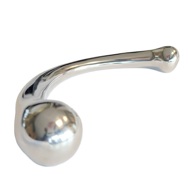 UberKinky Titus Curved G-Spot Wand | Stainless Steel