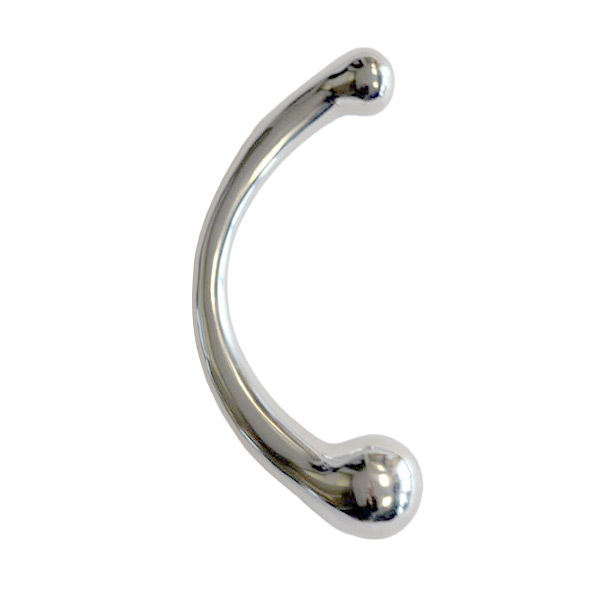 UberKinky Titus Curved G-Spot Wand | Stainless Steel