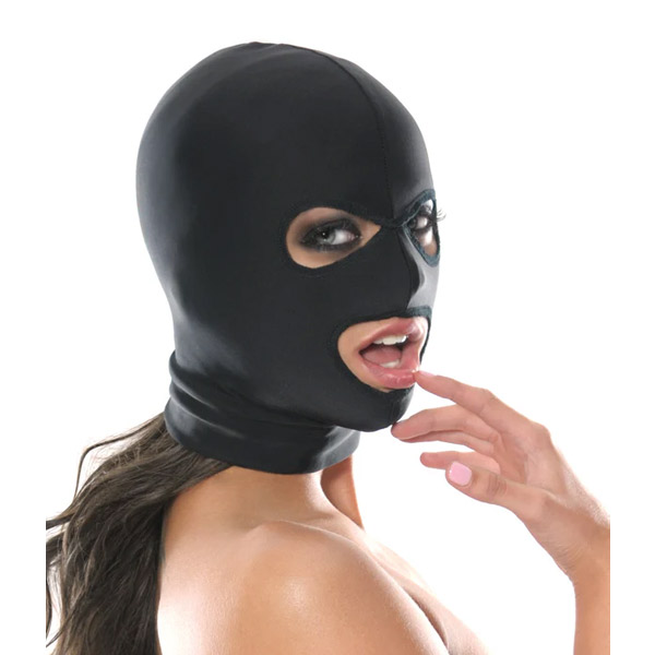 Fetish Fantasy  Spandex 3 Hole Hood