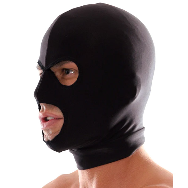 Fetish Fantasy  Spandex 3 Hole Hood