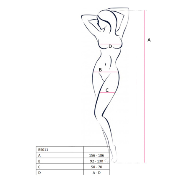 Passion Crotchless Romance Garter Body Stocking