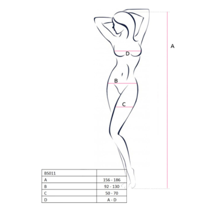 Passion Crotchless Romance Garter Body Stocking