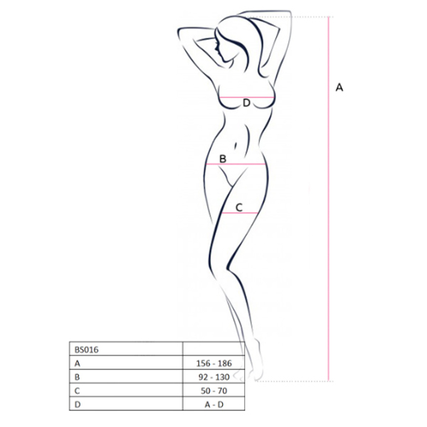 Passion The Elvira Crotchless Body Stocking