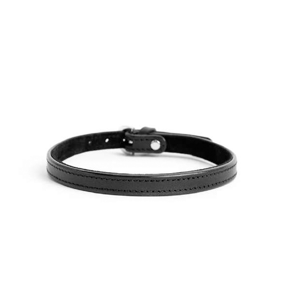 Adjustable Slim Leather Collar