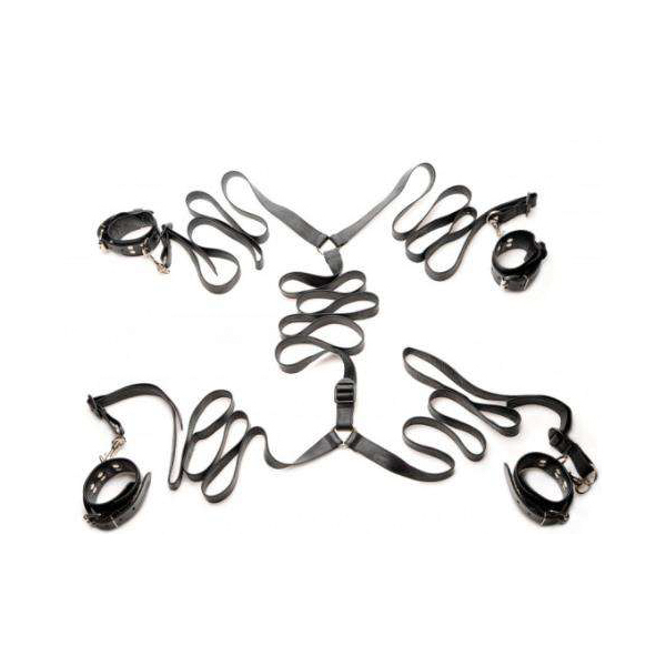 The Bed Bondage Kit Adjustable Under Mattress Restraints
