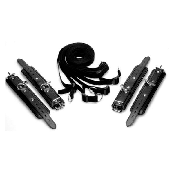 The Bed Bondage Kit Adjustable Under Mattress Restraints