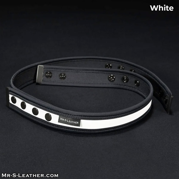 Mr. S Leather Neo Chastity Waist Strap | White