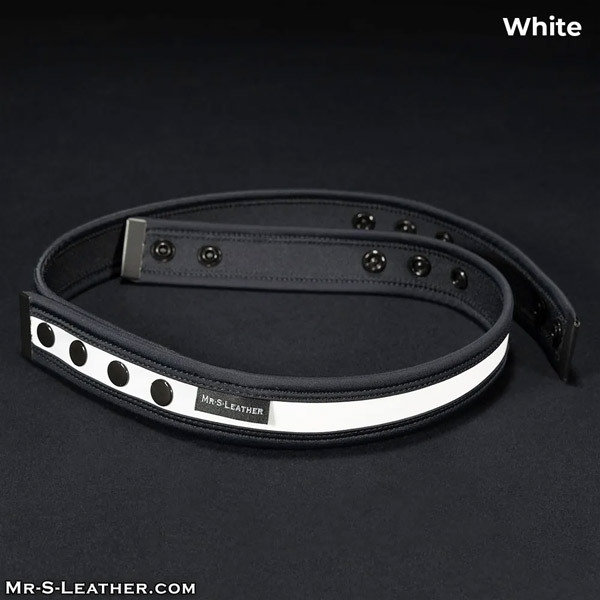 Mr. S Leather Neo Chastity Waist Strap | White
