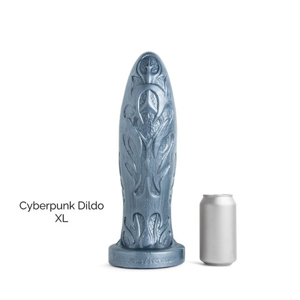 Mr Hankey's CYBERPUNK Dildo: Gunmetal XL | 13.25 Inches
